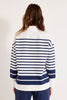 CHARTER STRIPE STUD LONG SLEEVE TOP