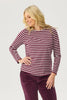 SHERRY STRIPE L/SLV TOP