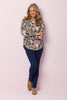 Suebelle Pleat Back Long Sleeve Top