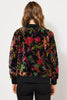 VERSO VELVET PRINT ZIP UP JACKET