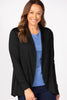 HEDRENA JERSEY CURVED HEM CARDIGAN