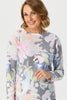 Sylvie Print R-neck Long Sleeve Sweater