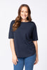 RECREATION BOAT NECK ELBOW SLV TOP