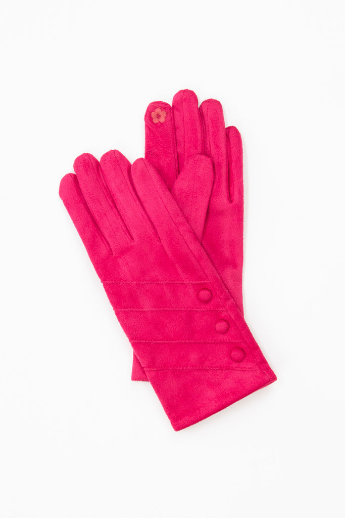 ELLA BUTTON TRIM GLOVES