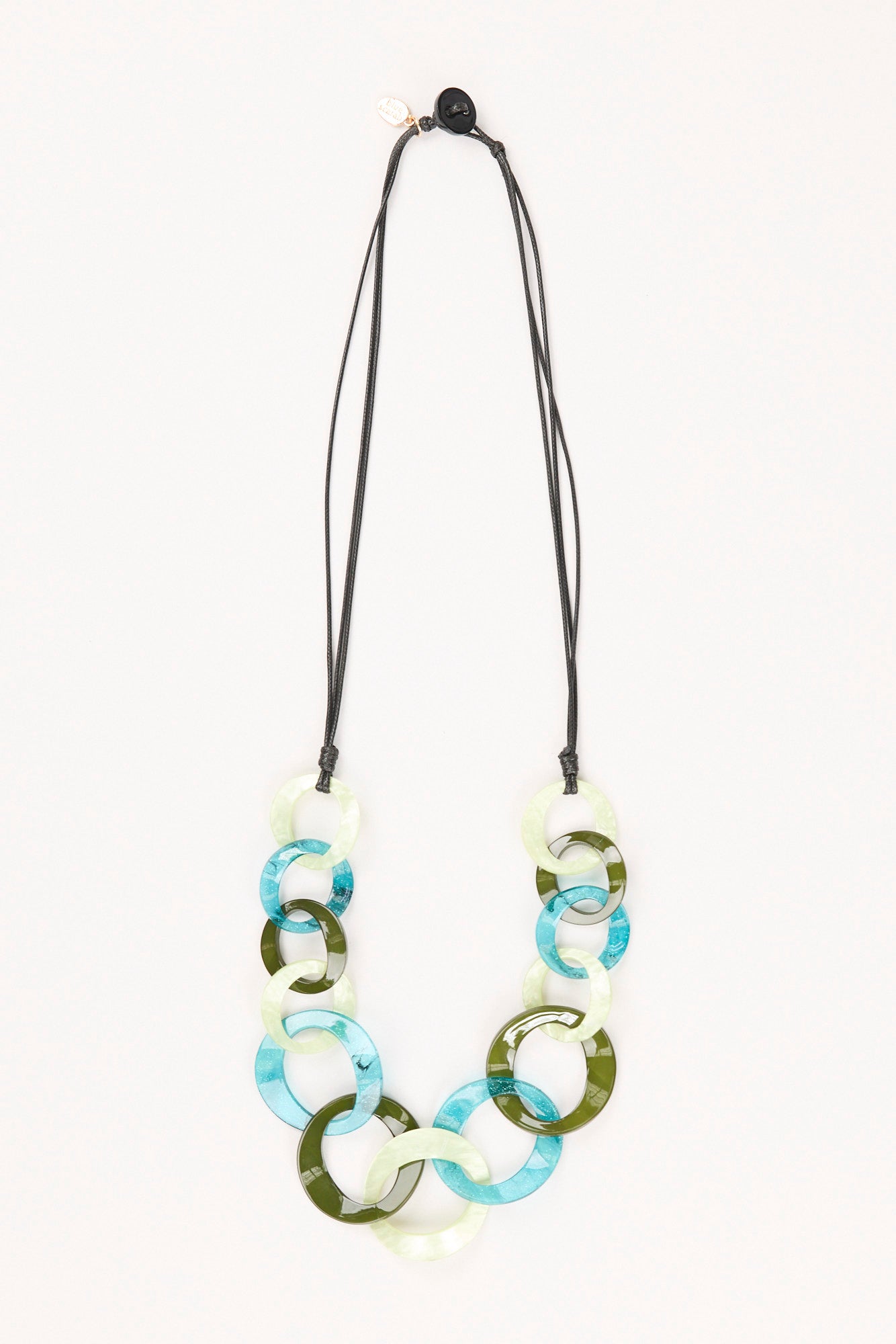 MARTINA ACRYLIC LINK LONG NECKLACE