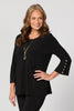 HUSH FLUTED BUTTON SLEEVE TOP