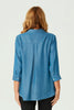 NANTUCKET ZIP NECK 3/4 SLEEVE TOP