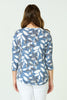 HAZELWOOD PRINT 3/4 SLEEVE TOP