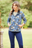 COTSWOLDS 1/4 ZIP UP PRINT TOP