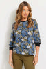 COTSWOLDS BALLOON SLEEVE PRINT TOP