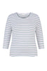 JILLY STRIPE 3/4 SLV TOP