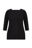 HUSH 3/4 SLV SQUARE NECK TOP