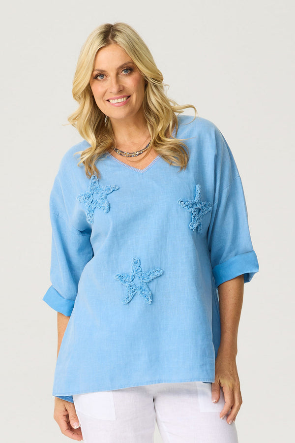 STELLA STAR 3/4 SLEEVE TOP