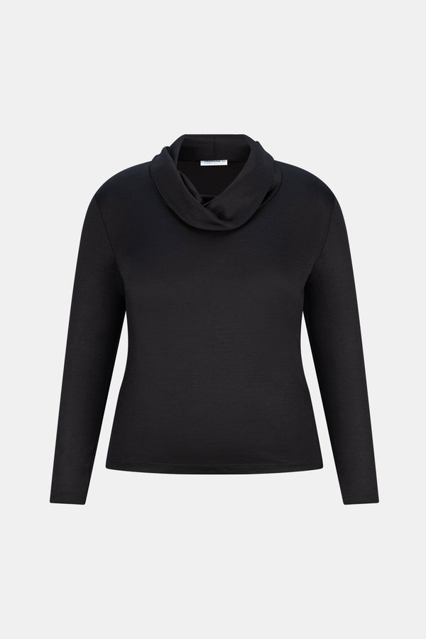 Hedrena Cowl Neck Long Sleeve Top