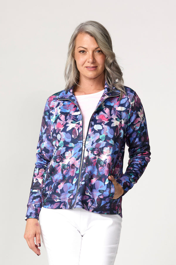 Oasis Print Zip Up Jacket