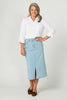 DENIM A-LINE SKIRT