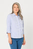 SAILOR STRIPE 3/4 SLV SHIRT