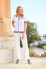 JELENA S/S BUTTON THRU POLO