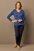 Hedrena V Neck Long Sleeve Top