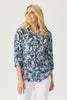 VISTA CRUSHED 3/4 SLV PRINT SHIRT