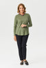 Hedrena Pleat Back Long Sleeve Top