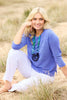 LINNEA 3/4 SLEEVE OTTOMAN SWEATER