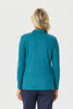 Hedrena Zip Polo Long Sleeve Top