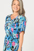 GODET SHORT SLEEVE DRESS