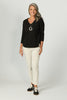 ETERNITY V-NECK 3/4 SLV TOP