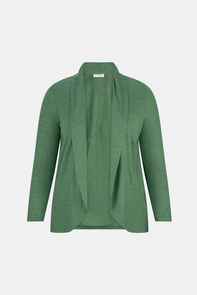 HEDRENA JERSEY CURVED HEM CARDIGAN