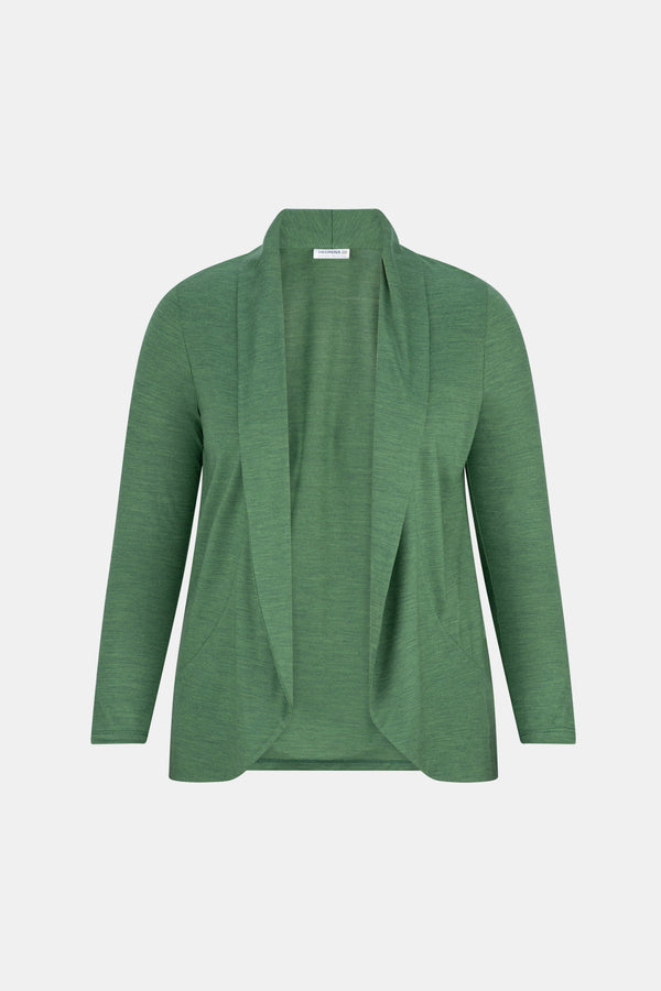 HEDRENA JERSEY CURVED HEM CARDIGAN