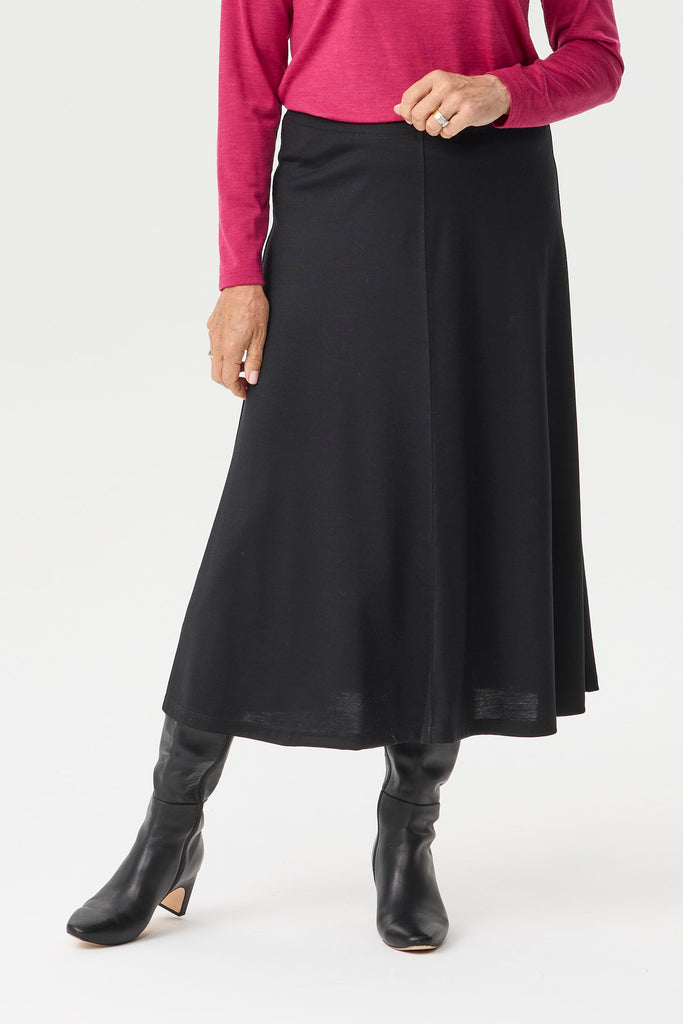 Hedrena Interlock Flared Skirt