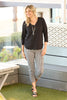 ETERNITY V-NECK 3/4 SLV TOP