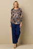 Wild Luxe Pleat Back Long Sleeve Top