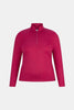 HEDRENA ZIP POLO LONG SLEEVE TOP