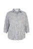 VISTA CRUSHED 3/4 SLV PRINT SHIRT