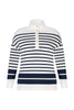 CHARTER STRIPE STUD LONG SLEEVE TOP