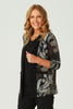 ANUSKA EDGE TO EDGE PRINT CARDIGAN