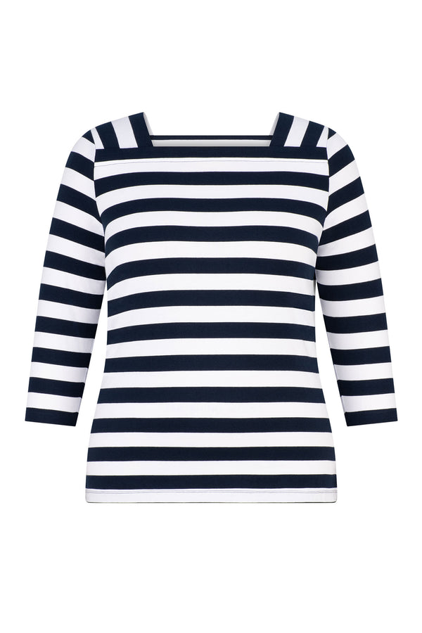 Boat Club Stripe 3/4 Sl Tee