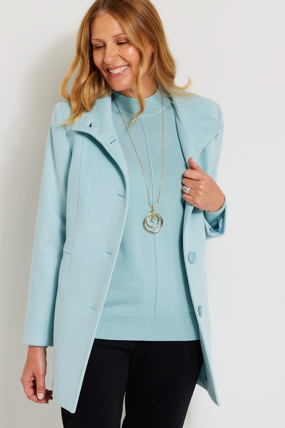 ZARINA PANELLED COAT