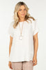 LIGHT CHARM INVERT BACK PLEAT TOP