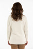 RIB DRAWSTRING NECK SWEATER