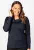 HEDRENA COWL NECK LONG SLEEVE TOP