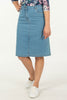 CODE DENIM ZIP FRONT SKIRT