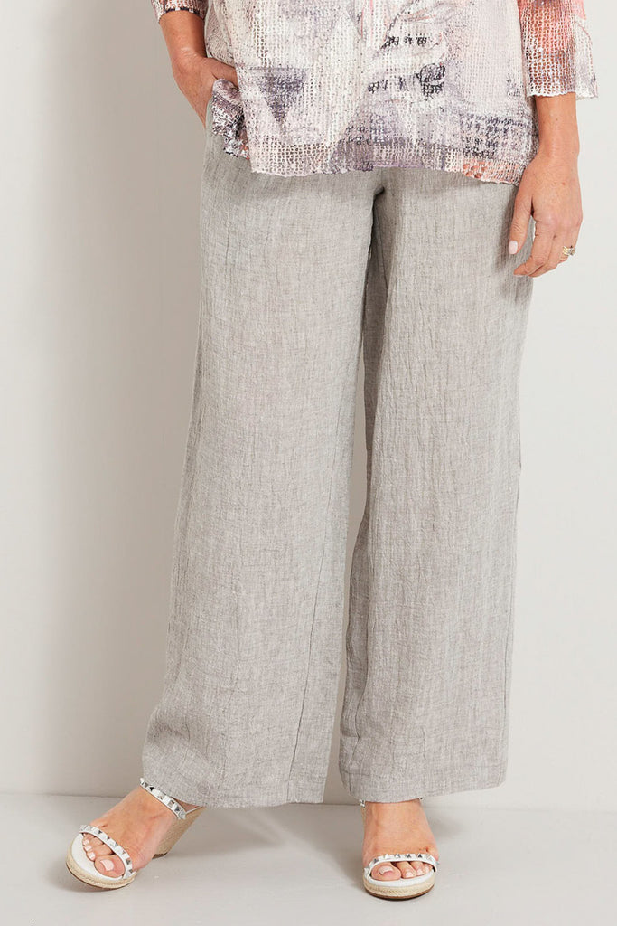 COASTLINE PULL ON LINEN PANT