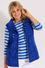 LAKESHORE ZIP UP RUCHED VEST