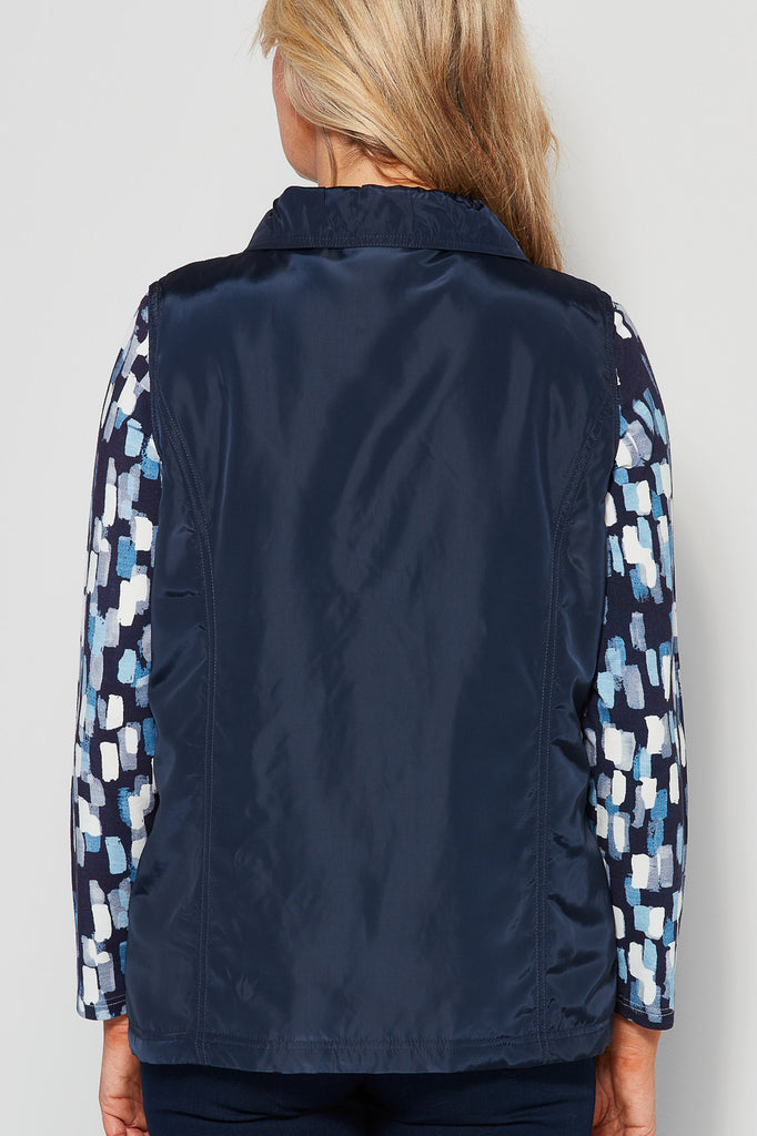 LAKESHORE ZIP UP RUCHED VEST