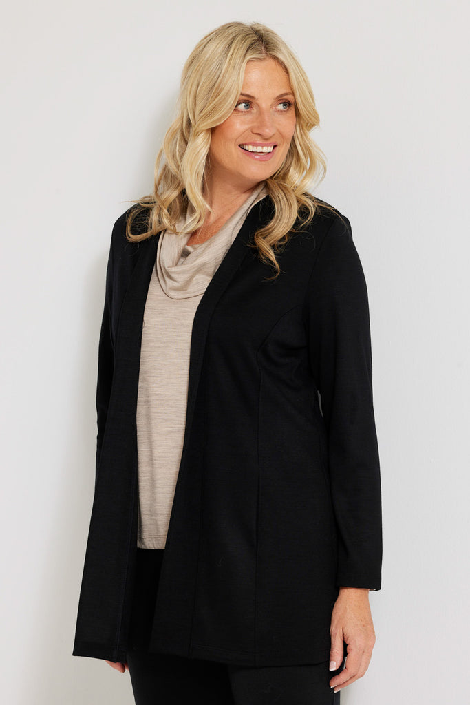 HEDRENA INTERLOCK SWING CARDIGAN