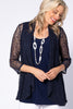 WEBSTER 3/4 SLEEVE LACE CARDI