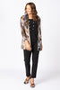 NAOMI PRINTED MESH CARDIGAN